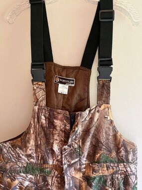 ScentLok Realtree-Style Hunting Bib Overalls - Brown Camo